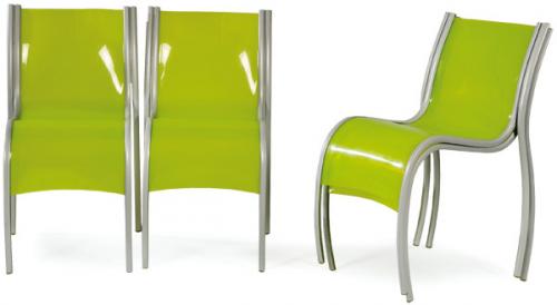 Lote 1336
Ron Arad (Tel Aviv 1951) para Kartell,1997
Conjunto de cuartro sillas "FPE" verde lima