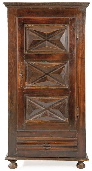  Armario de una puerta “Bonnetiere”
Francia, Normandía, finales del S. XVIII – principios S. XIX