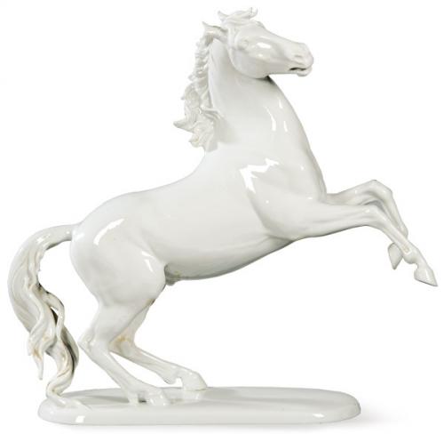 Lote 1461
"Caballo encabritado", Porcelana Rosenthal, Modelo n.º 1047-I, Bahnhof-Selb, de Meisel