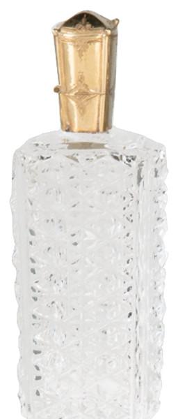 Lote 1495
Perfumador de cristal y plata sobredorada, Francia S. XIX