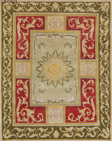  Alfombra firmada Miguel Stuyck diseño Carlos IV