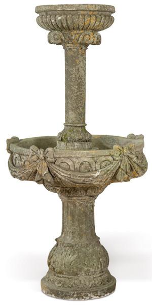  Gran fuente en dos piezas de arenisca