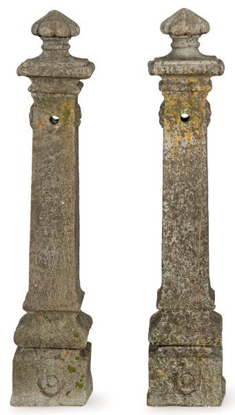  Pareja de pináculos de arenisca para jardín