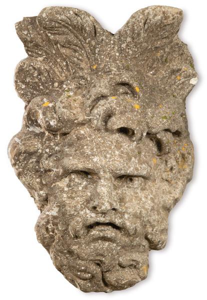  Mascarón  fuente de arenisca para jardín