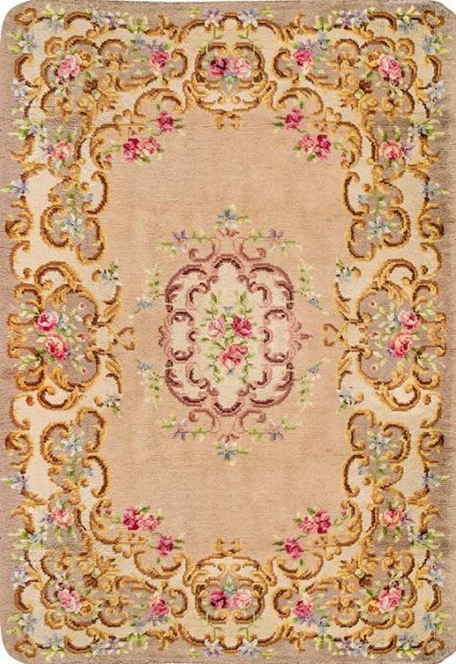  Alfombra española en lana h. 1950-60.