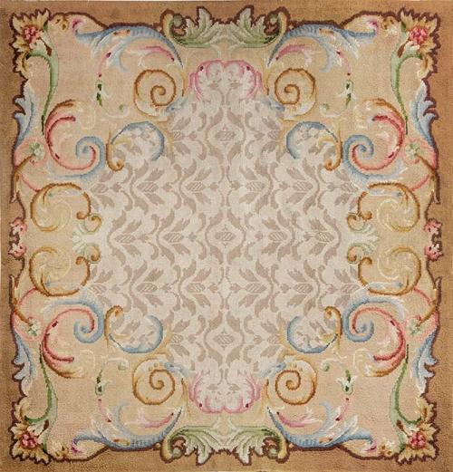  Alfombra española en lana h. 1950