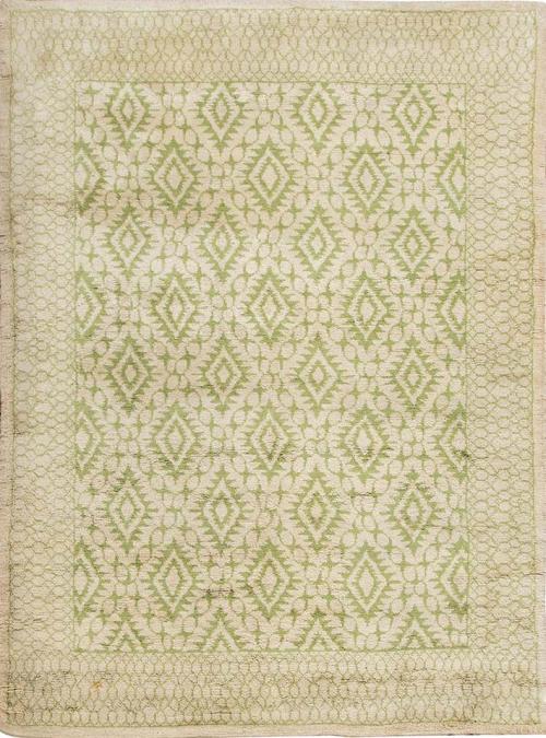  Alfombra española en lana de la Fundación de Gremios del Generalísmo h. 1940-50.