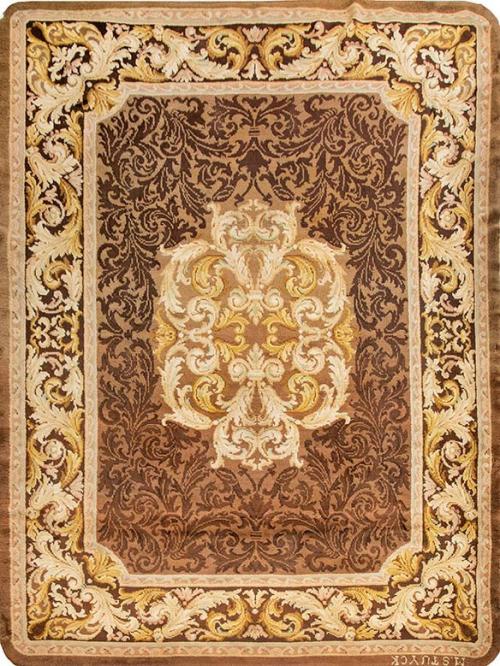  Alfombra española en lana de Miguel Stuyck firmada. 