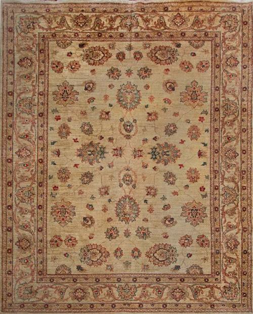  Alfombra españoa estilo Zighler en lana.