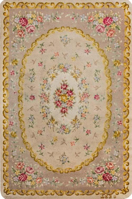  Alfombra española en lana de SERT firmada h. 1950.