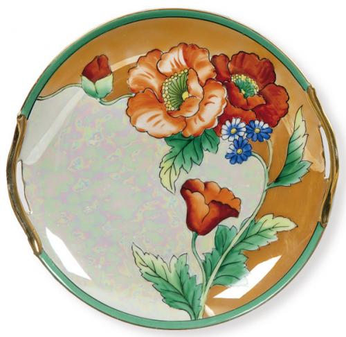  Plato de porcelana japonesa de Noritake con marca de Hermanos Morimura h. 1920.