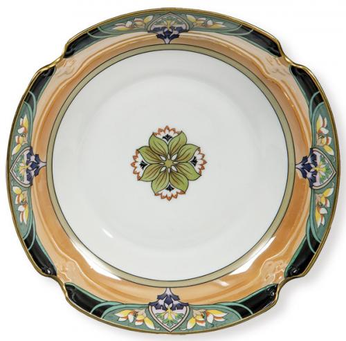  Cuenco Art Deco de porcelana japonesa de Noritake con marca de los Hermanos Morimura h. 1920-40.