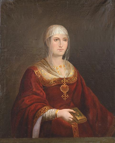  ESCUELA SEVILLANA S. XIX - Retrato de Isabel La Católica