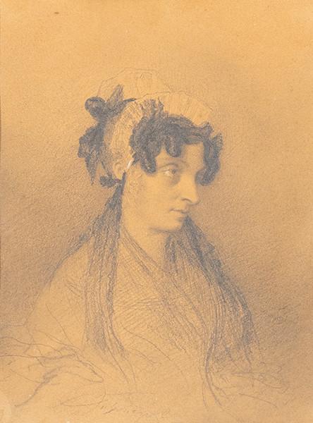  ESCUELA FRANCESA S. XIX - Retrato de dama