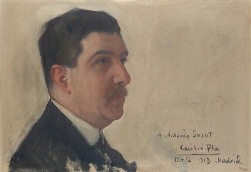 CECILIO PLA Y GALLARDO - Retrato de don Antonio Sasot