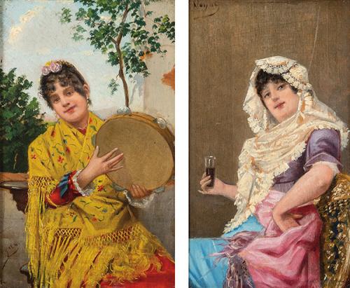  LOUIS-JOSEPH NOYAL - Maja con pandereta
Maja con vino