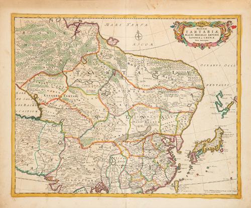 Lote 0015
FREDERICK DE WITT - Magnae Tartariae Magni Mogolis Imperii Iaponiae et Chinae Nova Descriptio