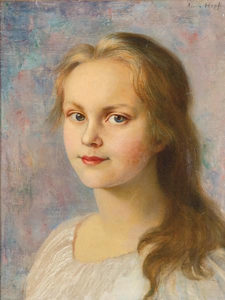  ANNIE STEBLER-HOPF - Retrato de joven