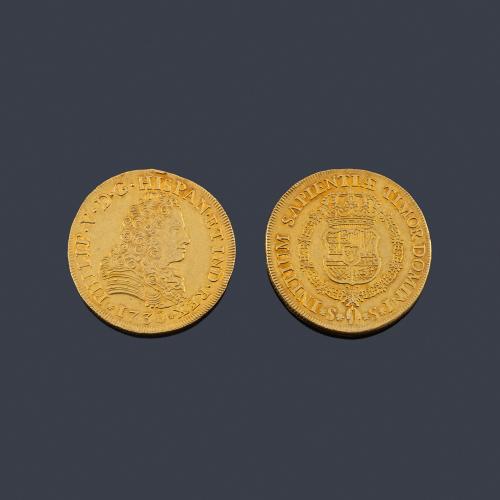  Felipe V 8 escudos, Sevilla 1730 S.