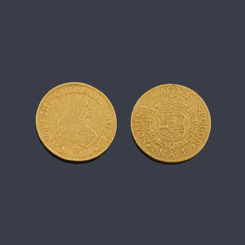 Lote 2616
Carlos III 8 escudos, Popayán 1761 J.