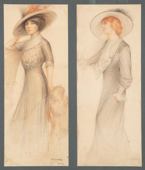  RAMÓN PALMAROLA ROMEU - Damas con sombrero