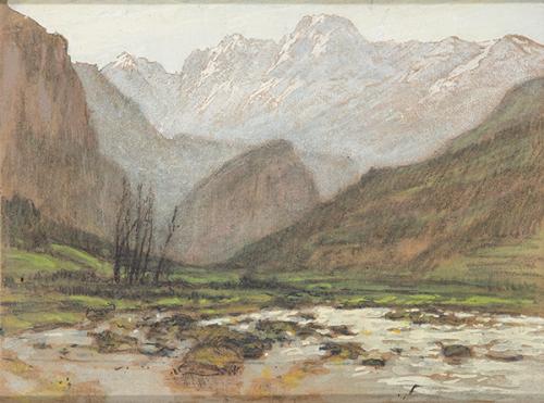  FRANCISCO NUÑEZ LOSADA - Pirineo. entrada del Valle del Tena