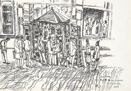  BENJAMÍN PALENCIA - Barcelona. Rambla de los Pájaros