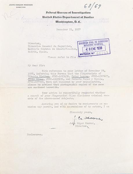  DOCUMENTO - John Edgar Hoover