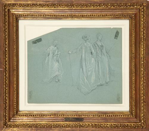 Lote 0046
RAIMUNDO DE MADRAZO Y GARRETA - Damas galantes en trajes de época