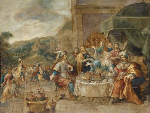  FRANS FRANCKEN II - El festin de Esther y Asuero