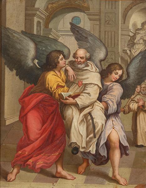 Lote 0065
SEGUIDOR DE CARLO MARATTA S. XVIII - San Pedro Nolasco llevado por los ángeles