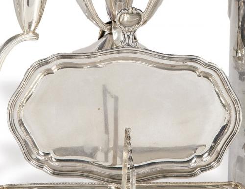  Porta cartas de plata italiana punzonada Ley 800 de la región de Alessandra.