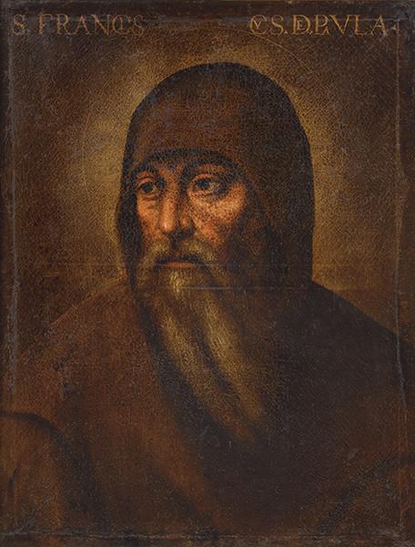  ESCUELA ESPAÑOLA S. XVII - Vera efigie de San Francisco de Paula
