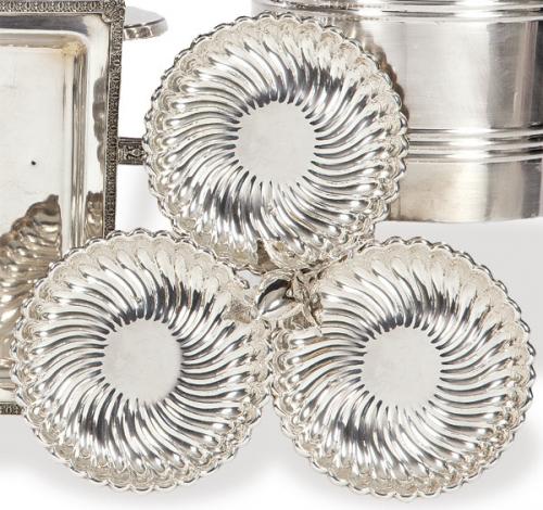  Porta aperitivos de plata española punzonada 1ª Ley de Pasgorcy.