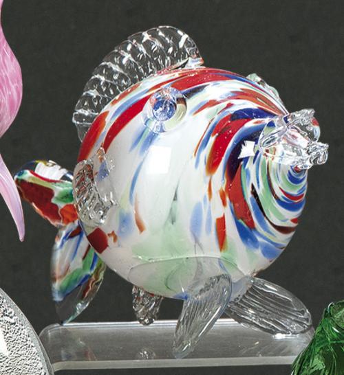  Pez globo de cristal de Murano