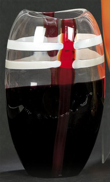  Jarrón de cristal de Murano firmado