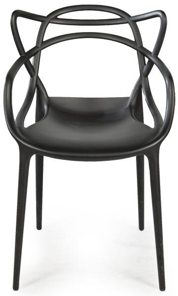  Philippe Starck con Eugeni Quitllet para Kartell
Silla Masters realizada con tecnología termoplástica reciclada con relleno mineral y acabado de tacto suave en negro.