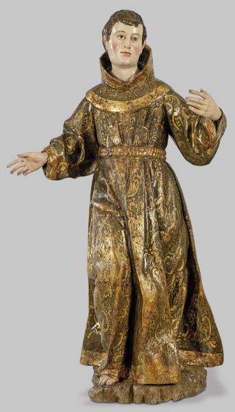 Lote 1369
Talla en madera, San Diego de Alcalá, siglo XVII escuela castellana 