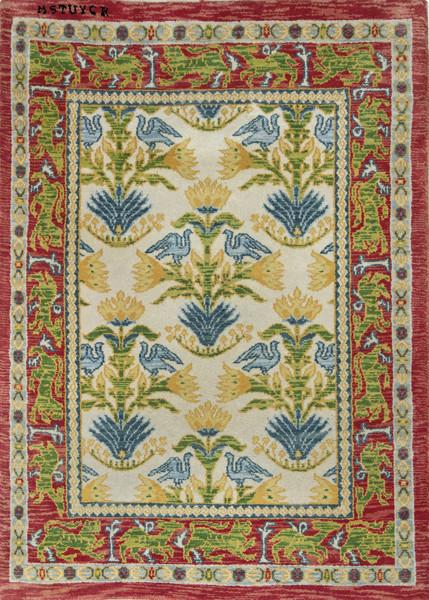 Lote 1385
Alfombra española en lana de Miguel Stuyck tipo Cuenca, firmada.