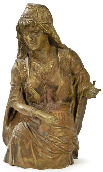  "Torso de Muchacha Marroquí" en bronce dorado, pp. S. XX.