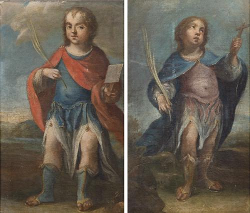  ESCUELA SEVILLANA S. XVIII - Santos Justo y Pastor