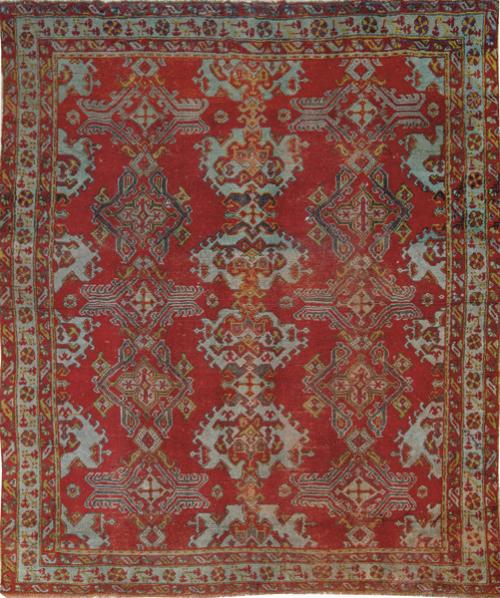  Alfombra roja y verde. 