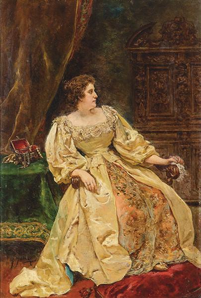  JUAN GÓMEZ ALARCÓN - Retrato de dama