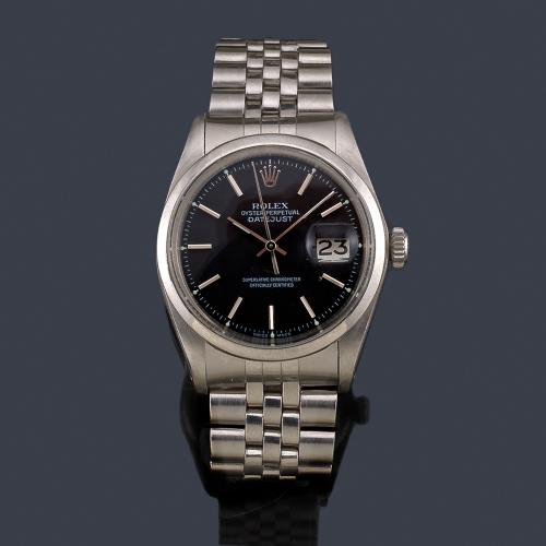  ROLEX Oyster Perpetual DateJust ref. 1601 superlative chronometer officially certified  Date para caballero con caja y brazalete en acero.