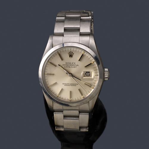  ROLEX Oyster Perpetual DateJust ref. 16000 superlative chronometer officially certified  DateJust para caballero en acero. Con estuche y documentación.