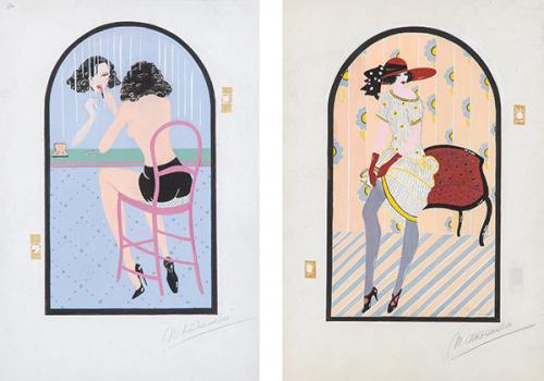  ESCUELA FRANCESA S. XX - Diseños para publicidad