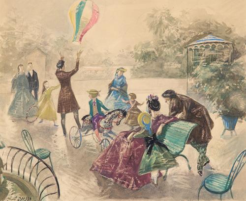  ALFREDO OPISSO - Jugando en el parque