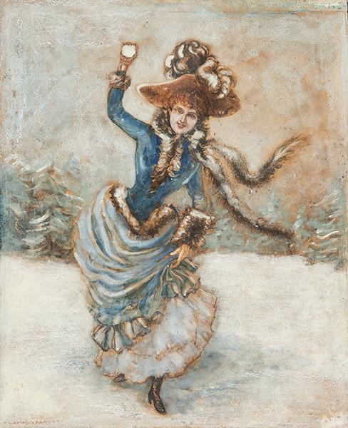 Lote 0341
CARLOS VAZQUEZ - Juegos en la nieve