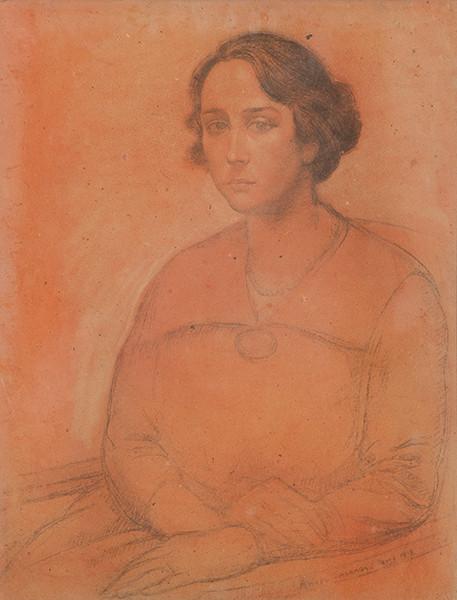  ÁNGEL ZARRAGA - Retrato Jeannette Ivanoff 