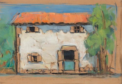  MAROLA - Boceto para escenografía "Compañía asturiana de comedias"